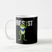 Frogs Resist - Rtland Frog Protest Funny  Kaffeetasse (Links)