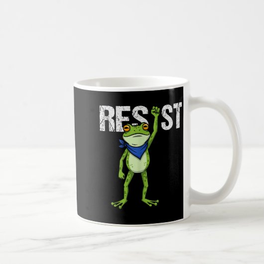 Frogs Resist - Rtland Frog Protest Funny  Kaffeetasse (Rechts)