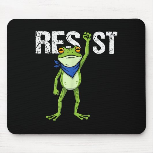 Frogs Resist - Rtland Frog Protest Funny Mousepad (Vorne)