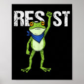 Frogs Resist - Rtland Frog Protest Funny  Poster (Vorne)