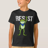 Frogs Resist - Rtland Frog Protest Funny  T-Shirt (Vorderseite)