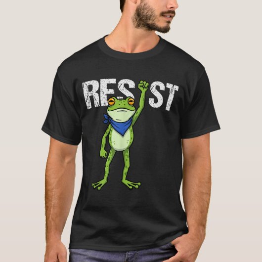 Frogs Resist - Rtland Frog Protest Funny  T-Shirt (Vorderseite)