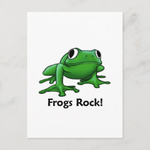 Frogs Rock! Postkarte