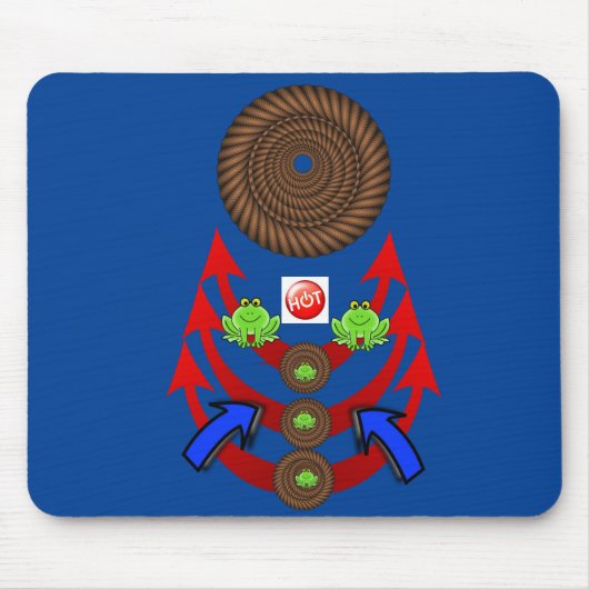 Frogs Rope Arrow Maus Pad! Mousepad (Vorne)