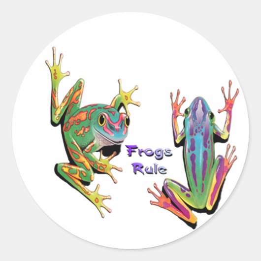 Frogs Rule Stickers (Vorderseite)