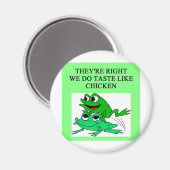 FROGS schmeckt wie Hühner Magnet (Vorderseite/Rückseite)