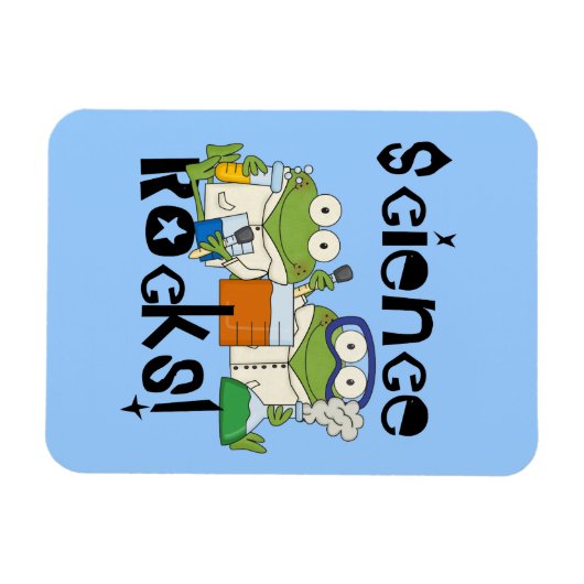 Frogs Science Rocks Magnet (Horizontal)
