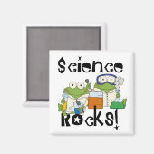 Frogs Science Rocks Magnet (Vorderseite/Rückseite)