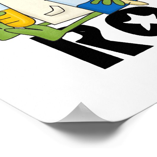 Frogs Science Rocks Poster (Ecke)