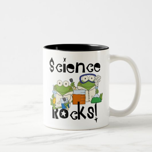Frogs Science Rocks Zweifarbige Tasse (Rechts)