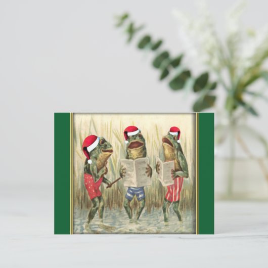 Frogs singen frohe Weihnachten (Stehend Vorderseite)