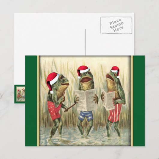 Frogs singen frohe Weihnachten (Vorne/Hinten)