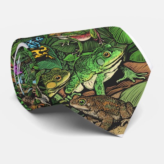 Frogs Tie Krawatte (Gerollt)