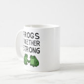 Frogs Together Strong Portland Frog Protest Kaffeetasse (Vorderseite Links)