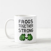 Frogs Together Strong Portland Frog Protest Kaffeetasse (Links)