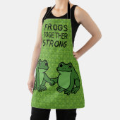 Frogs Together Strong Portland Frog Protest Schürze (InSitu)