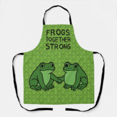 Frogs Together Strong Portland Frog Protest Schürze (Vorderseite)