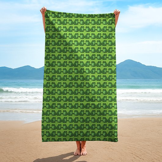 Frogs Together Strong Portland Frog Protest Strandtuch