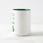 Frogs Together Strong Portland Frog Protest Zweifarbige Tasse (Mittel)