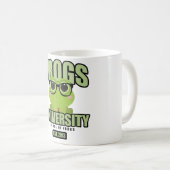 Frogs-Universität Kaffeetasse (VorderseiteRechts)