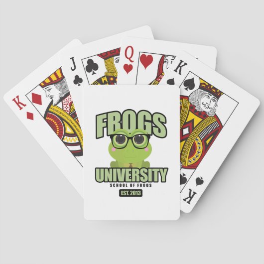 Frogs-Universität Spielkarten (Rückseite)