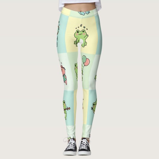 Frogs with Tiny Hobbies Leggings (Vorderseite)