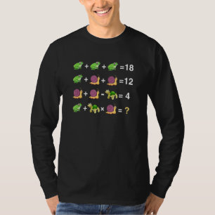 FROGSNAIL- UND TÜRCHENFUNNY-MATH-GLEICHUNG MIT PE T-Shirt