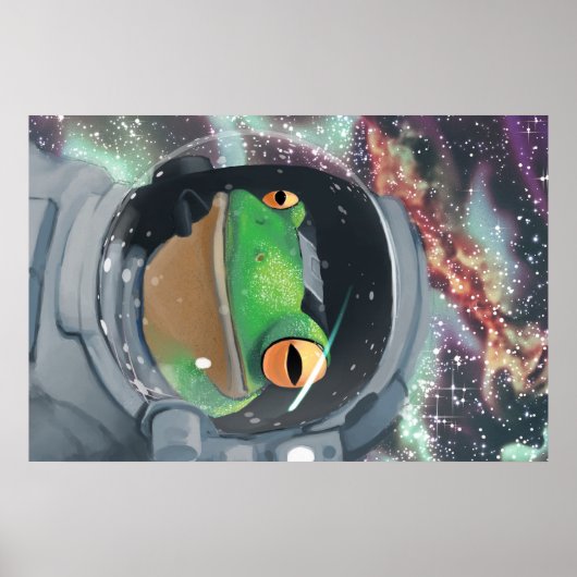 Frogstronaut Poster (Vorne)