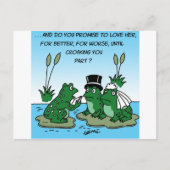 frogsWedding.png Postkarte (Vorderseite)