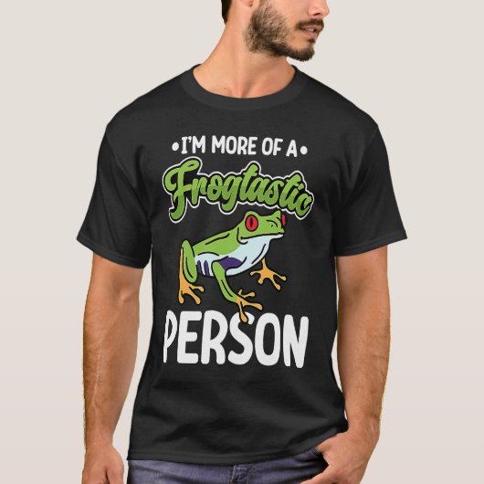 Frogtastic Person Red Eyed Tree Frog T-Shirt (Vorderseite)