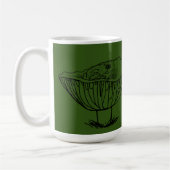 Frogy auf einem Pilz Kaffeetasse (Links)