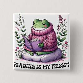 Frogy Reading ist meine Therapie Button