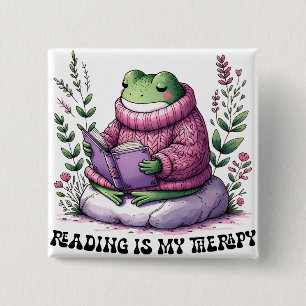 Frogy Reading ist meine Therapie Button