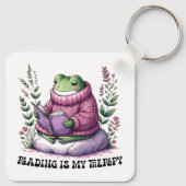 Frogy Reading ist meine Therapie Schlüsselanhänger (Rückseite)