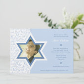 Froh - Bar Mitzvah Einladung (Stehend Vorderseite)