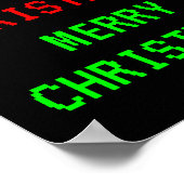 "FROH CHRISTMAS!": Spaß, Vintager Videospiel-Look Poster (Ecke)