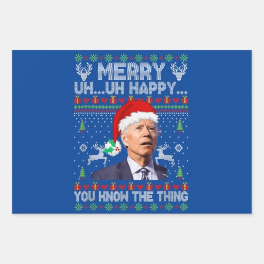 Froh, dass du das, was Joe Biden kennt Geschenkpapier Set (Vorderseite 3)