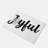 Froh Fußmatte (Schrägansicht)