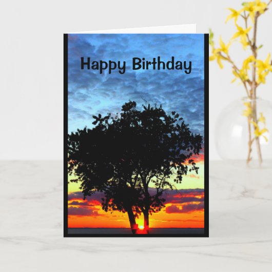 Froh gehören wir dem gleichen Stammbaum Karte (Gelbe Blume)