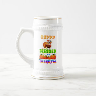 Froh Gesegnet Und Dankbar Bierglas