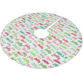 Froh! Polyester Weihnachtsbaumdecke (Schrägansicht)