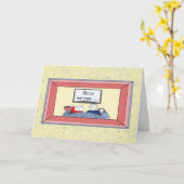 Froh trafen wir - Geburtstag Karte (Gelbe Blume)