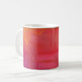 Froh und hell, bunte Mixed-Media-Kunst Kaffeetasse (Vorderseite Links)