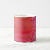 Froh und hell, bunte Mixed-Media-Kunst Kaffeetasse (Mittel)