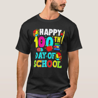 Frohe 100. Schultag Lehrer Kinder Frohe 100 T T-Shirt