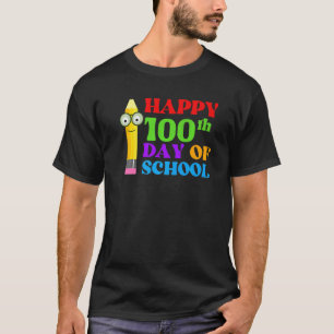 Frohe 100. Schultag Lehrer Schüler Kinder Chi T-Shirt