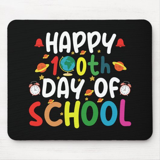 Frohe 100. Schultag Lehrer Schüler Mousepad (Vorne)