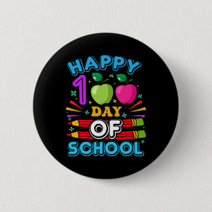 Frohe 100. Schultage 100 Tage Schule lehren Button