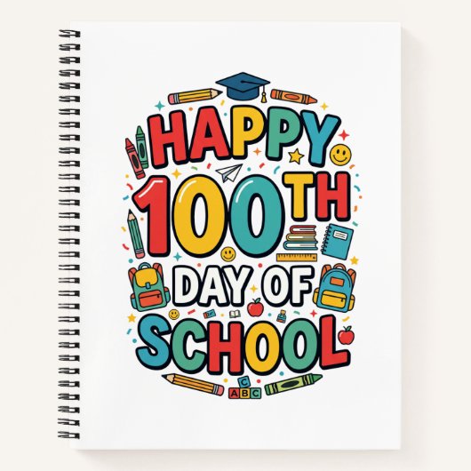 Frohe 100. Schultage | Klassenfeier Notizblock (Vorderseite)