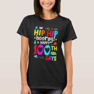Frohe 100. Schultage Lehrer Kinder Hurra Sch T-Shirt